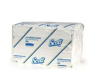 กระดาษหนา 2 ชั้น SCOTT Interfold Hand Towels 250's