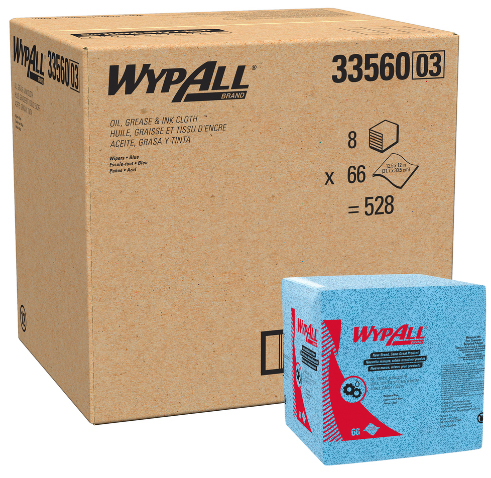 WypAll® Oil, Grease & Ink Cloths Wipers (1/4 Fold)