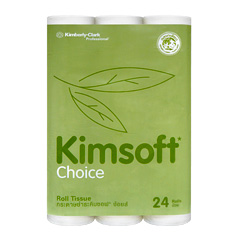 กระดาษชำระม้วน KIMSOFT* Choice Bathroom Tissue 24'R