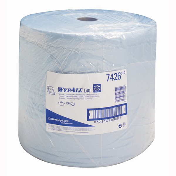 กระดาษเช็ดทำความสะอาดประสิทธิภาพสูงสำหรับการดูดซับของเหลวในปริมาณมาก ไวป์ออล แอล 40  WYPALL L40 Wipers