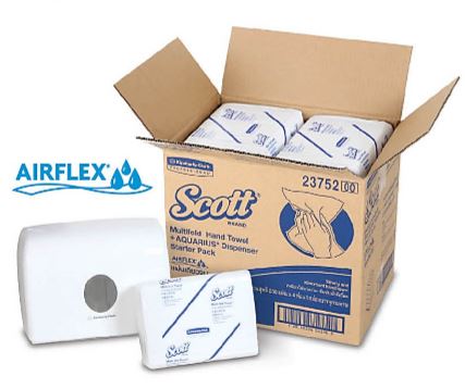 SCOTT® AIRFLEX* Multi-Fold Towel + Dispenser 23752