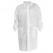 Kimtech™ A8 Certified Lab Coats with Knit Cuffs White, Medium 10121