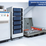 Solution for charge/discharge testing of batteries