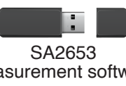 Measurement Software: for obtaining data, Viewer SA2653