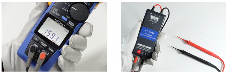 Troubleshooting with CAT III 2000 V probe and clamp meter