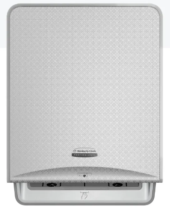 ICON™ Automatic Rolled Hand Towel Dispenser, with Silver Mosaic Design Faceplate 53691