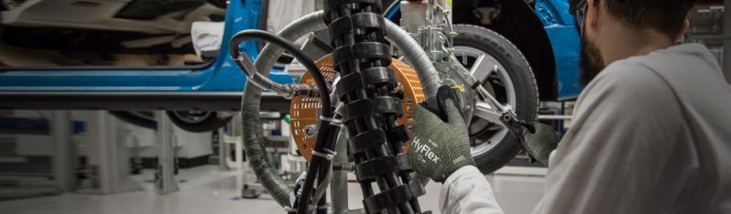 Abrasion resistance level of industrial work gloves
